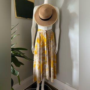 Zara - Medium 100% polyester front buttoned Maxi Skirt